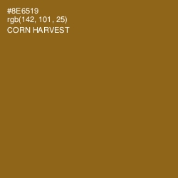 #8E6519 - Corn Harvest Color Image